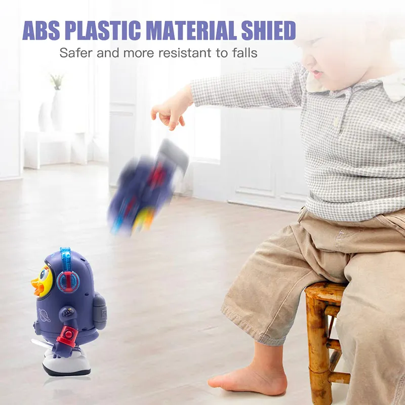 Baby Duck Toy Musical Interactive Toy Electric with Lights and Sounds Dancing Robot Space Elements for Infants Babies Kids Gifts - Image 5