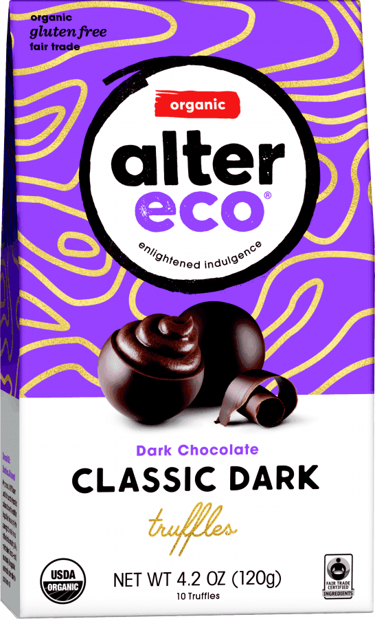Alter Eco – Classic Dark Organic Chocolate Truffles, 10 Ct